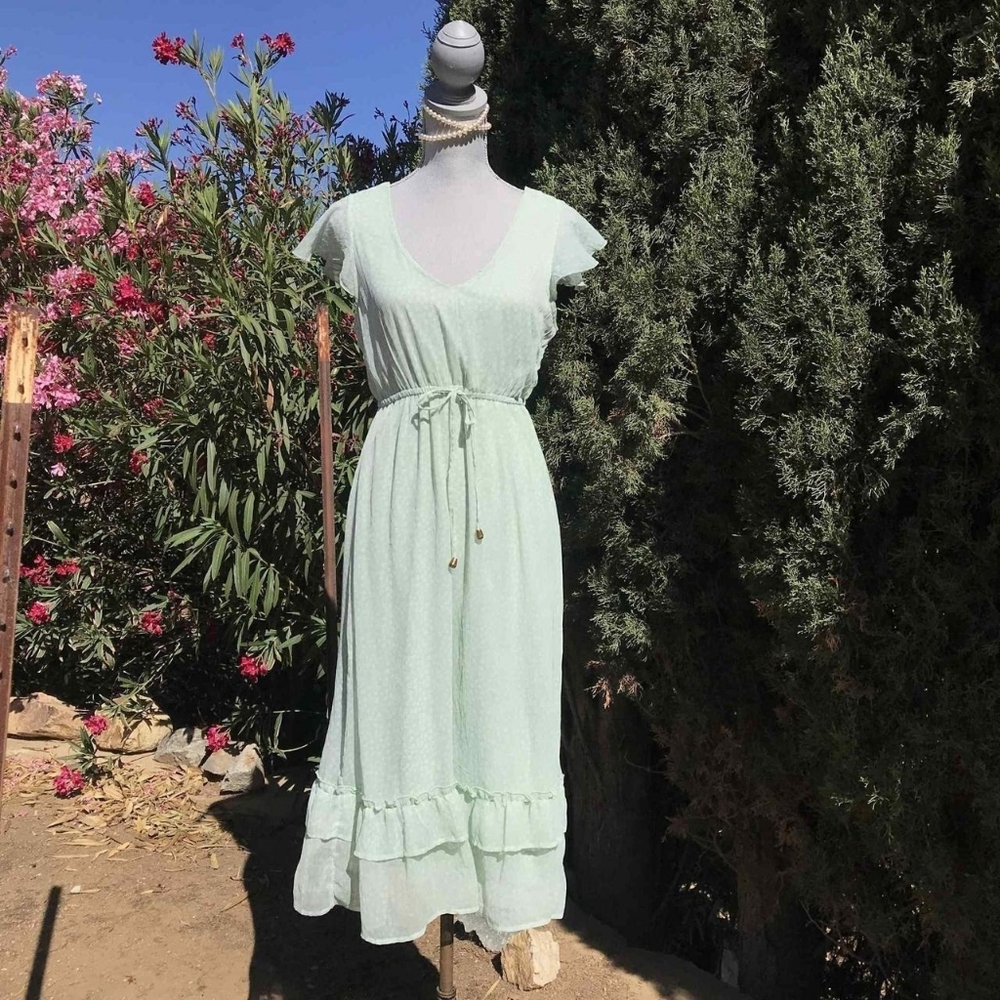Charlotte Russe Light Green Dress Women's Size Medium